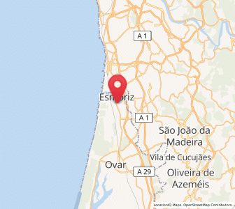 Map of Cortegaça, Aveiro