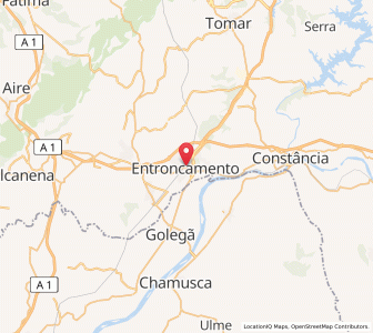 Map of Entroncamento, Santarém