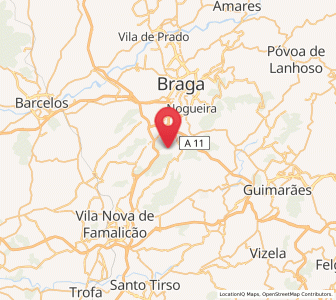 Map of Guisande, Braga