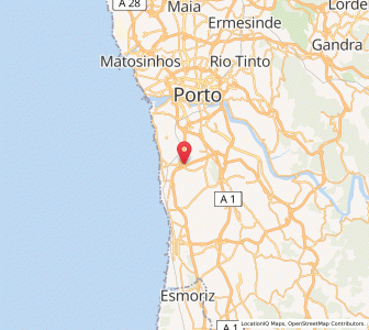 Map of Gulpilhares, Porto