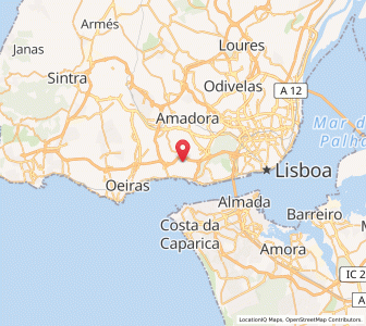 Map of Linda-a-Velha, Lisbon