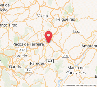 Map of Lousada, Porto