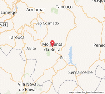 Map of Moimenta da Beira, Viseu