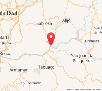 Map of Pinhão, Vila Real
