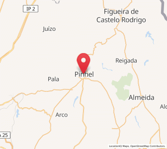 Map of Pinhel, Guarda