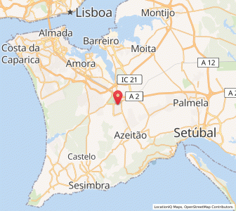 Map of Quinta Do Conde, Setúbal