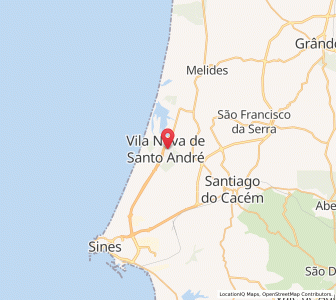 Map of Santo André (Setúbal), Setúbal