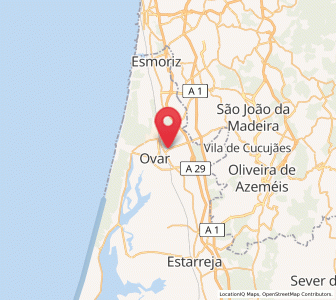 Map of São João, Aveiro