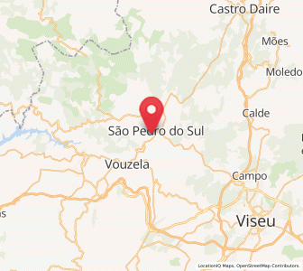 Map of São Pedro do Sul, Viseu