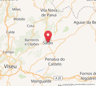 Map of Sátão, Viseu