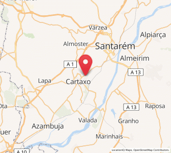 Map of Vila Chã de Ourique, Santarém