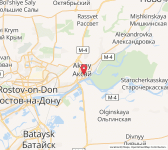 Map of Aksay, Rostov