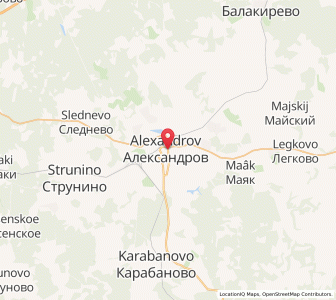 Map of Alexandrow, Vladimir Oblast
