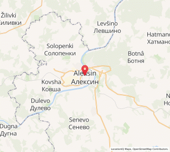Map of Alexin, Tula Oblast