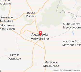 Map of Alexejewka, Belgorod Oblast