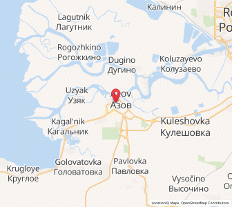 Map of Asow, Rostov