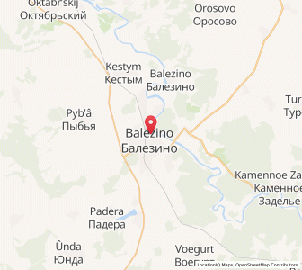 Map of Balesino, Udmurtiya Republic