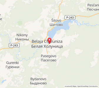 Map of Belaja Choluniza, Kirov Oblast
