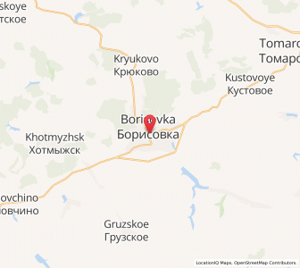Map of Borissowka, Belgorod Oblast