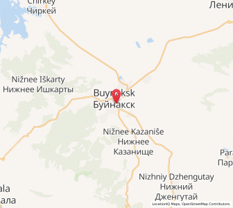 Map of Buinaksk, Dagestan