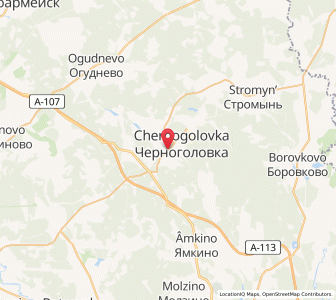 Map of Tschernogolowka, Moscow Oblast