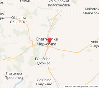 Map of Tschernjanka, Belgorod Oblast