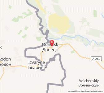 Map of Donezk, Rostov
