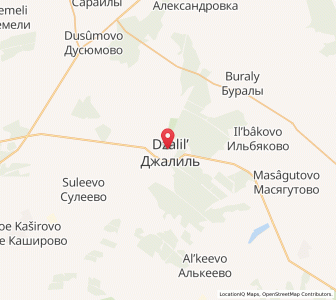 Map of Dzhalil’, Tatarstan Republic