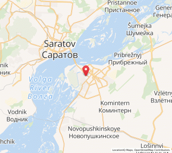 Map of Engels, Saratov Oblast
