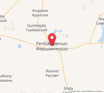 Map of Ferschampenuas, Chelyabinsk