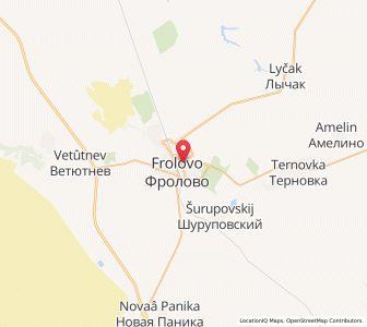 Map of Frolowo, Volgograd Oblast