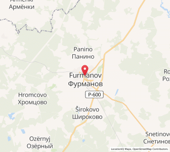 Map of Furmanow, Ivanovo Oblast
