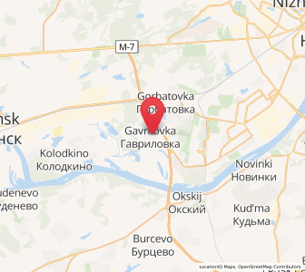 Map of Gavrilovka, Nizhny Novgorod Oblast