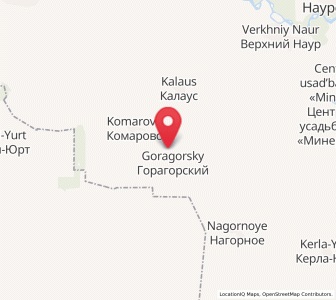 Map of Goragorskiy, Chechnya