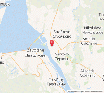 Map of Gorodez, Nizhny Novgorod Oblast