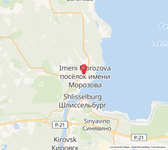 Map of Possjolok imeni Morosowa, Leningradskaya Oblast'