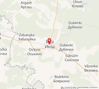 Map of Insa, Ulyanovsk