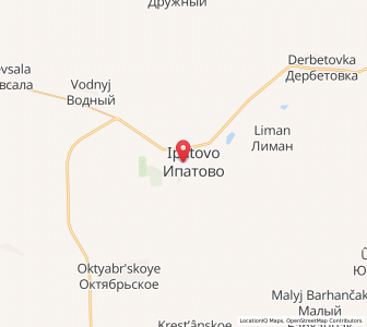 Map of Ipatowo, Stavropol Kray