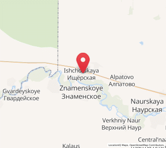 Map of Ishcherskaya, Chechnya