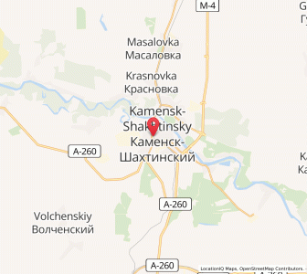 Map of Kamensk-Schachtinski, Rostov