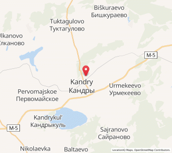 Map of Kandry, Bashkortostan Republic