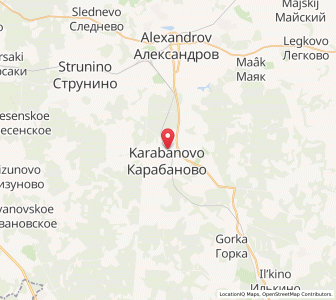Map of Karabanowo, Vladimir Oblast