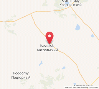 Map of Kasselski, Chelyabinsk