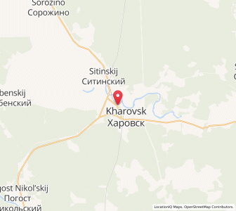 Map of Charowsk, Vologda Oblast