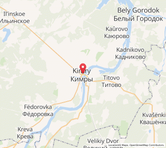 Map of Kimry, Tver Oblast