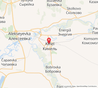 Map of Kinel’, Samara Oblast