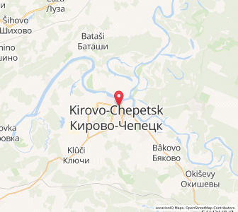 Map of Kirowo-Tschepezk, Kirov Oblast