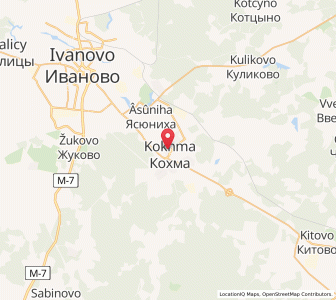 Map of Kochma, Ivanovo Oblast