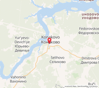 Map of Konakowo, Tver Oblast