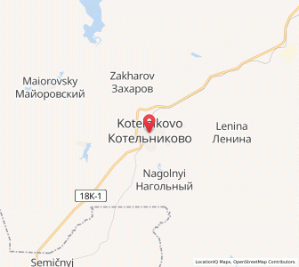 Map of Kotel’nikovo, Volgograd Oblast